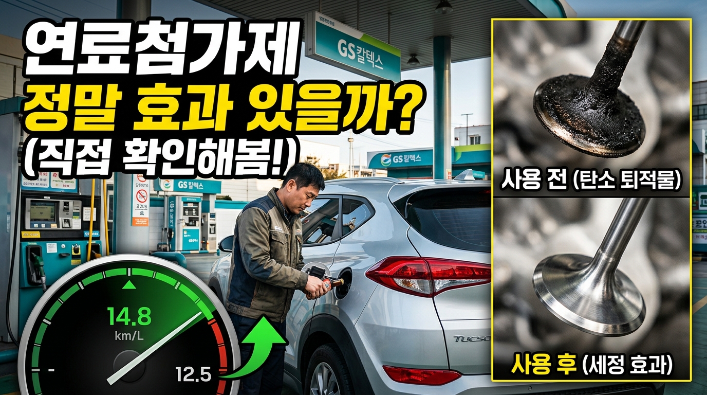 Driver pouring fuel additive car 202606160000