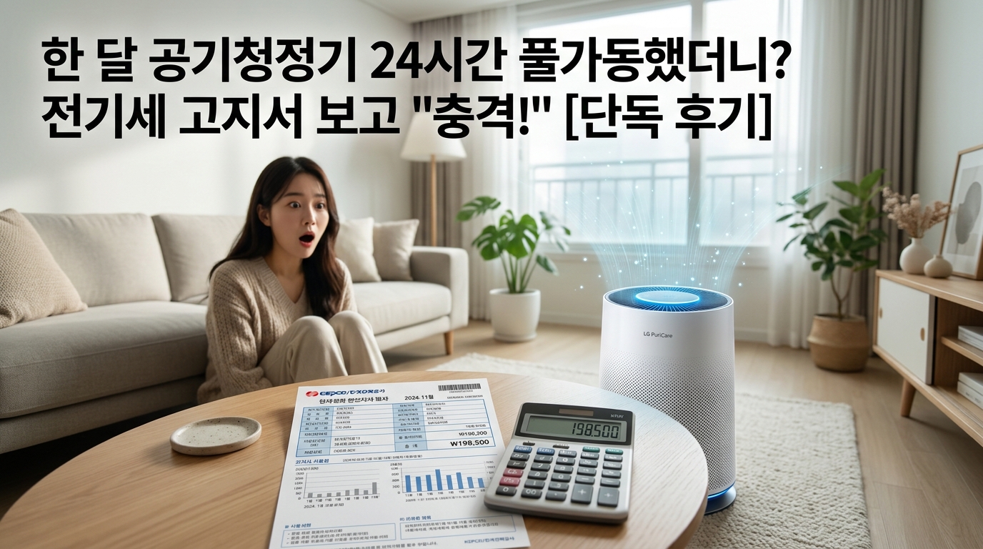 공기청청기 전기세 비교
