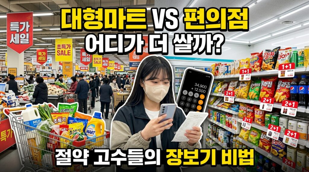 대형마트 할인 VS 편의점 1+1·2+1 행사, 어느 쪽이 더 실속 있을까? 2 대형마트 할인 VS 편의점 1+1·2+1 행사, 어느 쪽이 더 실속 있을까?