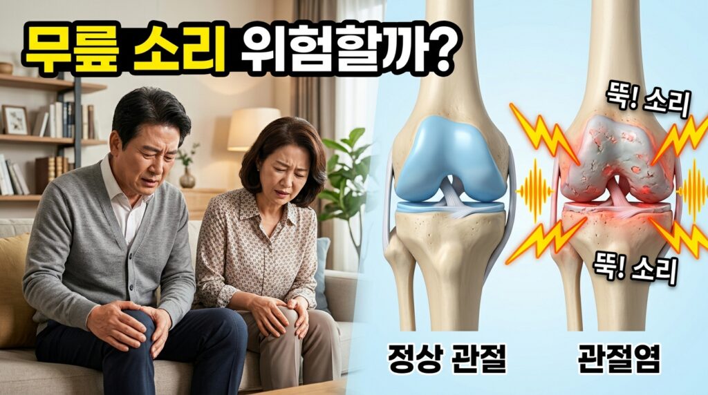 무릎에서 소리가 나면 위험할까? 관절염 신호인지 알아봤습니다 2 무릎에서 소리나면 위험한걸까?