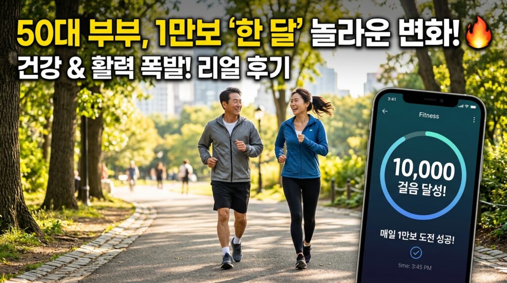 하루 7천보 걷기와 1만보 걷기의 차이효과? 3 만보걷기 효과