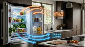 냉장고 문 자주 열면 전기세 증가할까? 3 Refrigerator infographic energy … 202606032031