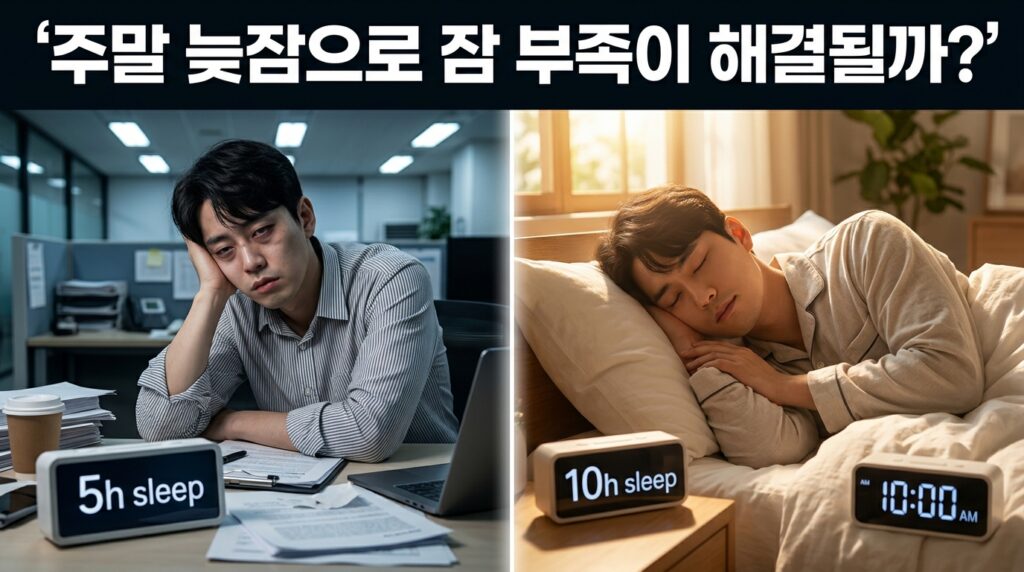주말 몰아자기로 부족한 잠을 보충할 수 있을까? 2 주말 늦잠으로 잠부족 해결될까?