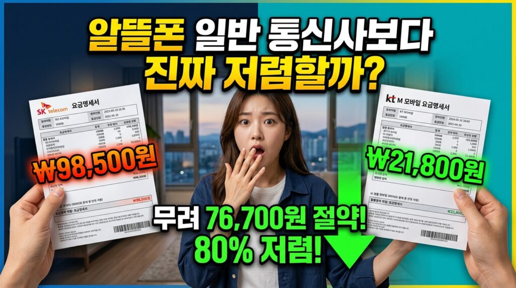 알뜰폰은 일반 통신사보다 저렴할까?