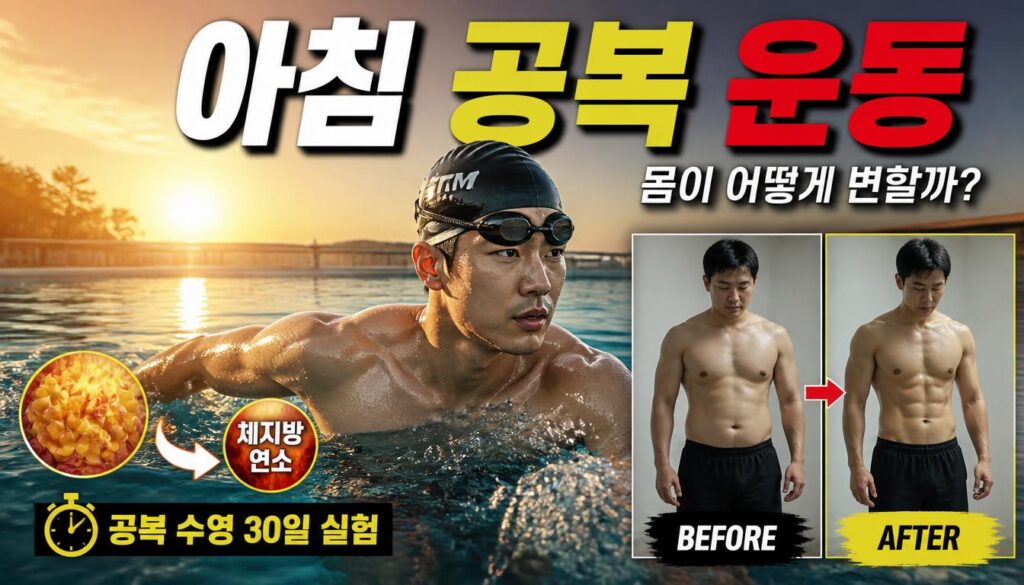 아침공복수영 효과