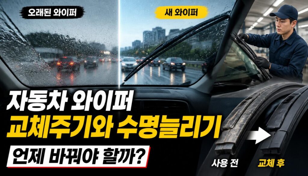 자동차 와이퍼 교체 주기와 수명 늘리기, 언제 바꿔야 할까? 2 자동차 와이퍼 교체 주기와 수명 늘리기, 언제 바꿔야 할까