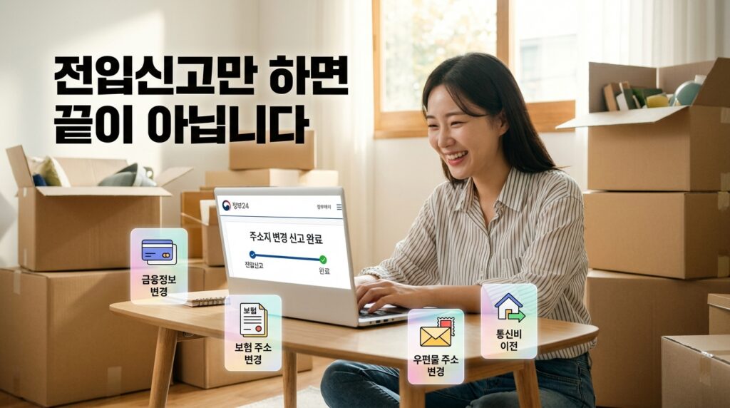 이사 후 주소 변경, 한 번에 끝낼 수 있을까? 주소 일괄변경 서비스 총정리 4 이사후 주소변경은 일괄주소 변경으로